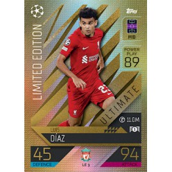 Topps Match Attax Extra Champions League 2022/2023 Limited Edition Luis Díaz (Liverpool)